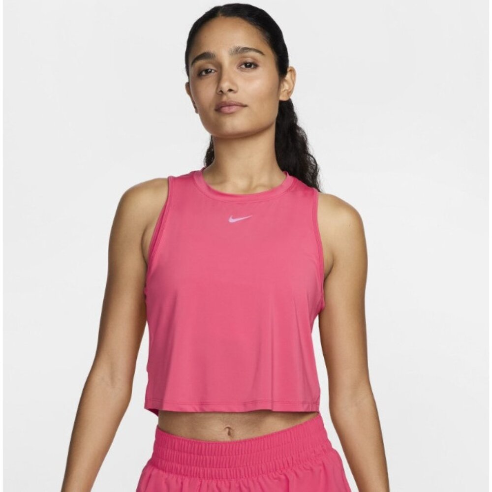 Nike One Classic Women s Dri-FIT Cropped Tank Top Size XL in Pink